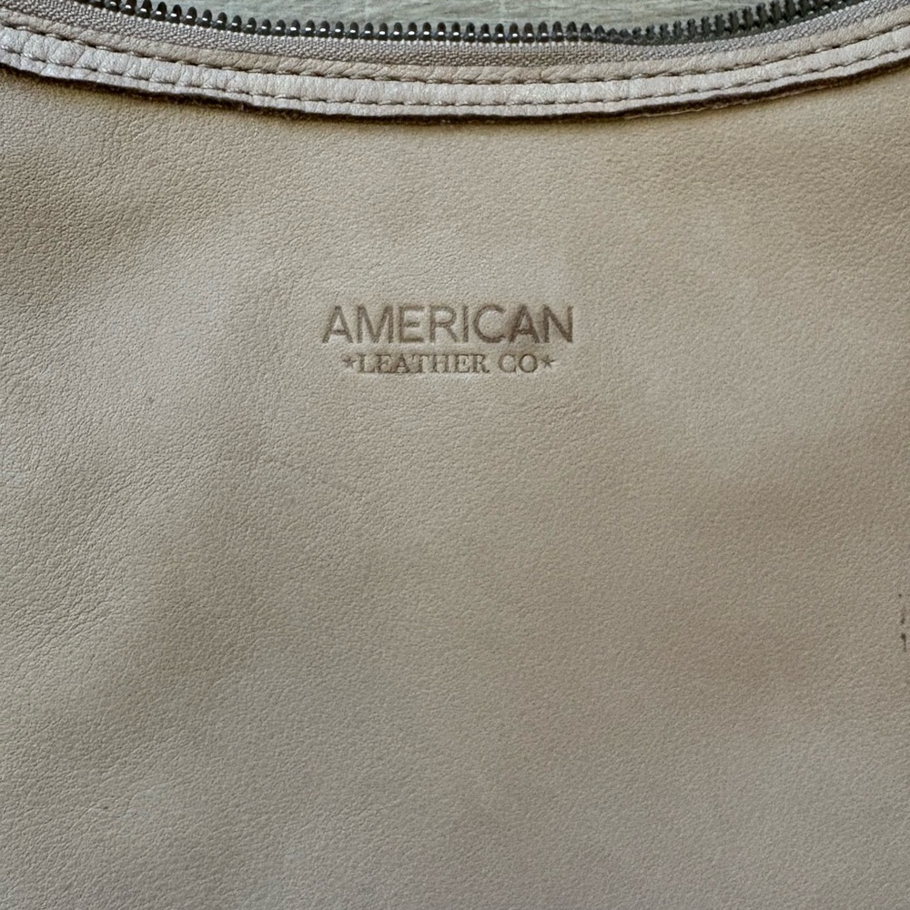American Leather Company Tan Hobo Shoulder Bag - Picture 2 of 9